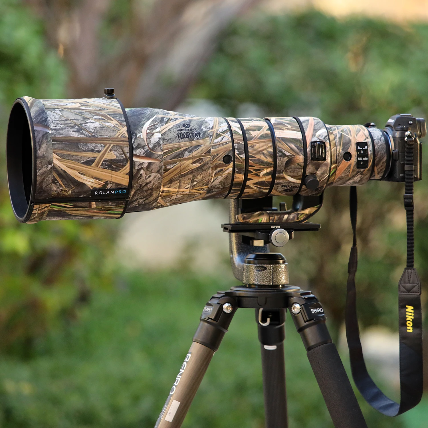 Водонепроницаемый объектив ROLANPRO для Nikon Z 600 мм F4 TC VR S, защитный чехол для объектива, чехол для пистолетов Nikon z 600 f4, камуфляжный
