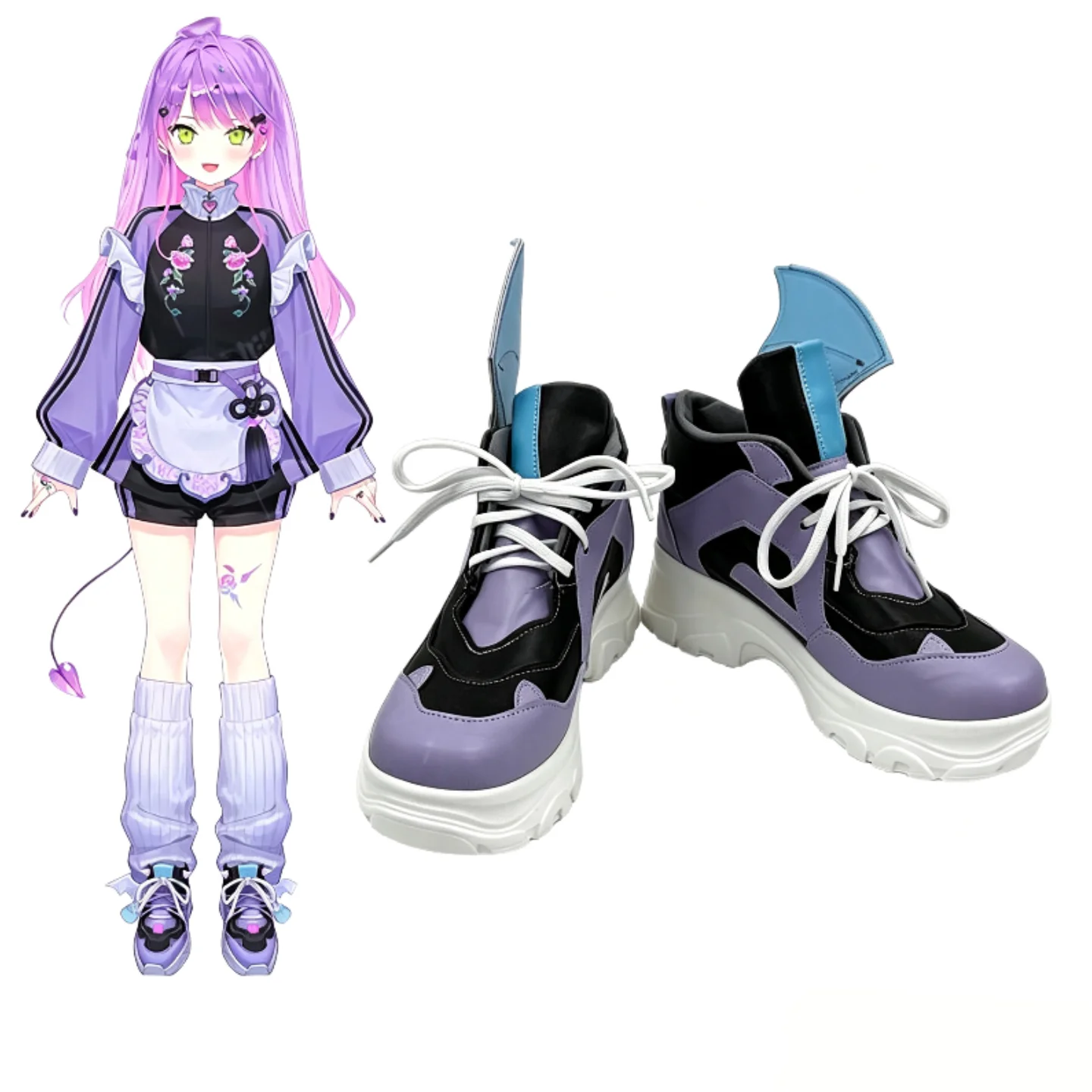 scarpe-e-stivali-cosplay-personalizzati-di-tokoyami-towa-di-anime-hololive-jp-accessori-per-halloween