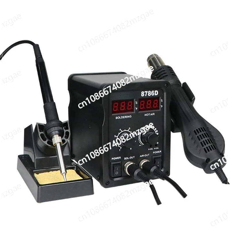 Hot Air Gun Dismantling and Welding Table Electric Soldering Iron Two-in-one Digital Display 8786D Soldering Table Soldering Gun