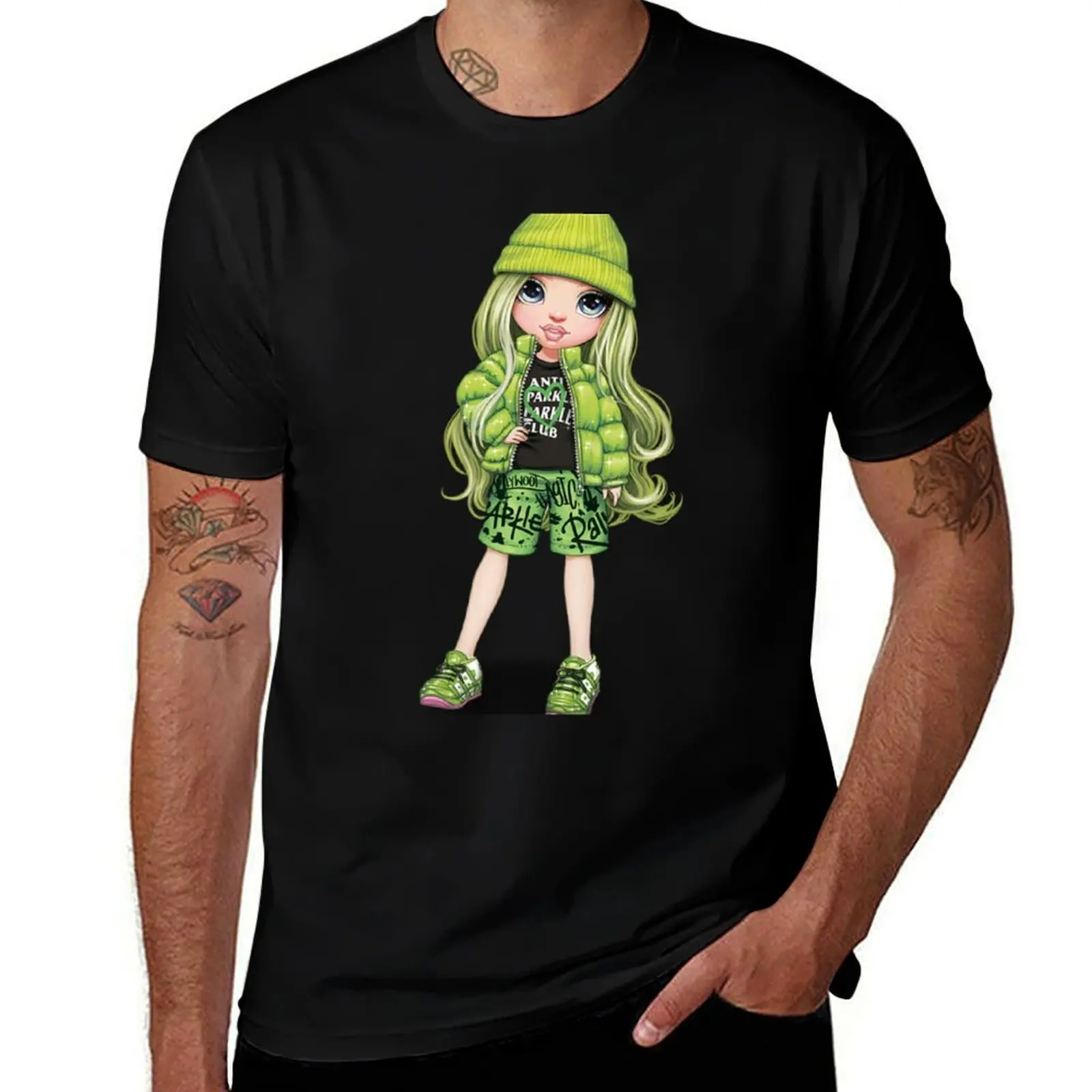 

Rainbow High Jade Hunter T-Shirt man t shirt cotton high quality t shirts designer cotton tshirt 100% T-Shirt