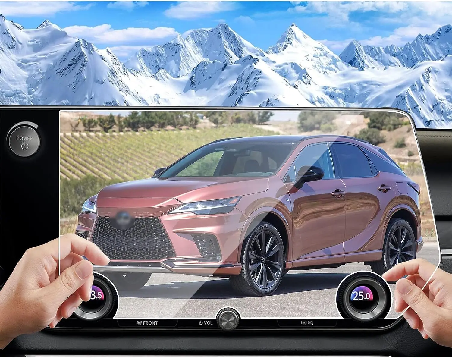 

For Lexus RX 350 350H 450H 500H 2023 14 inch LCD GPS Navigation Tempered glass Touch Screen Protective film