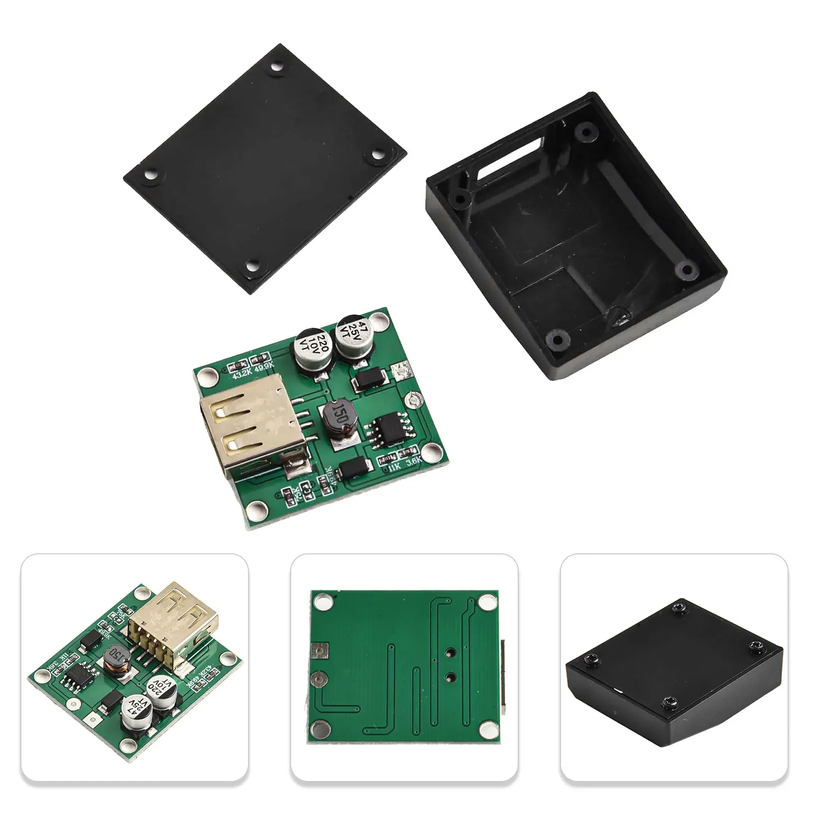 Module régulateur contrôleur de tension Module régulateur de batterie externe Charge USB contrôleur de tension régulé USB 2A