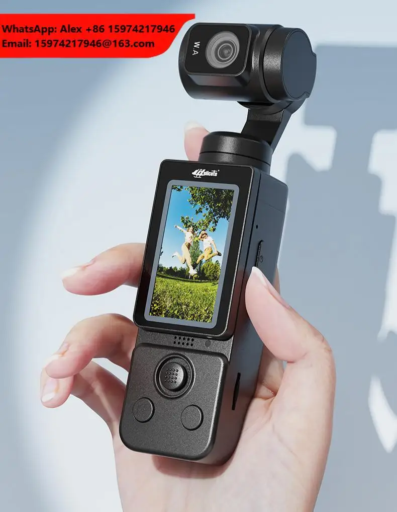 New Handheld Gimbal Camera With 12MP CMOS, 1.9-inch IPS Display, 4k/20fps, SONY Sensor Vlog Three-Axis Stabilization 512GB