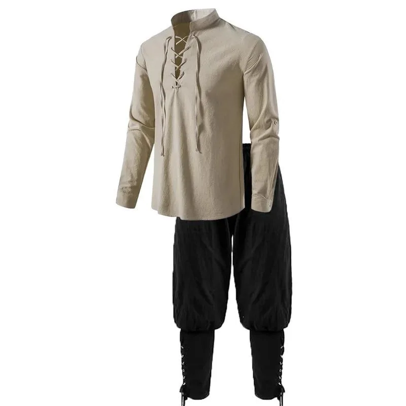 

L 64139 Hippie Beach Shirt New Cross-Border Style Men's Ethnic Clothing No Brand Registered Trademark