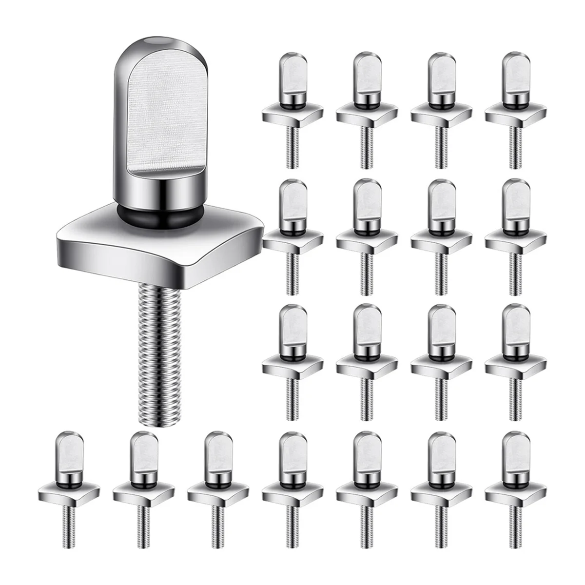 

20Pcs Stainless Steel Fin Screw SUP Fin Screw with O Rings for Longboard SUP Paddleboard Surfboard Surfing Accessories