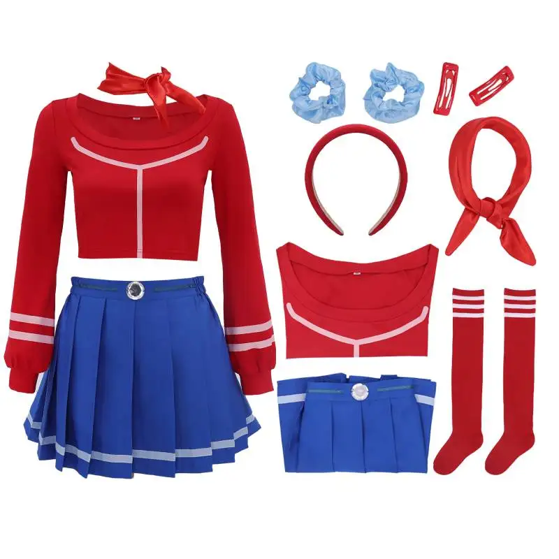 

WENAM IN STOCK Miside Cosplay Mita Full Outfits Top Skirt for Horror Costume Adult Women Mita Mira Cosplay Outfit Halloween