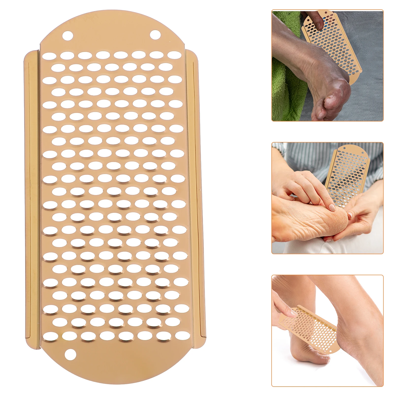 

4Pcs Stainless Steel Foot Rasp Foot File Dead Skin Remover Hard Skin Grater Foot Care Solution