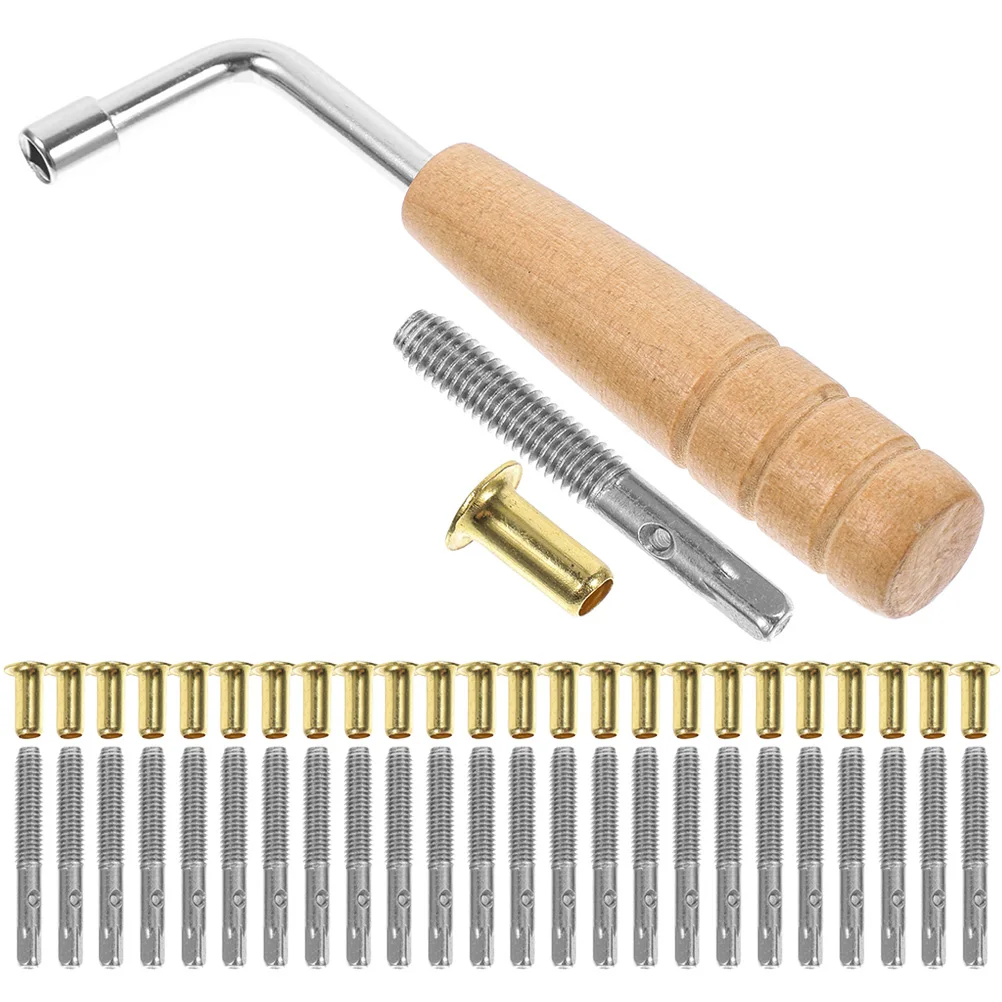 

Lea String Set Lyre Tuning Wrench Harp Pin Tuner Accessories Wood for Beginners