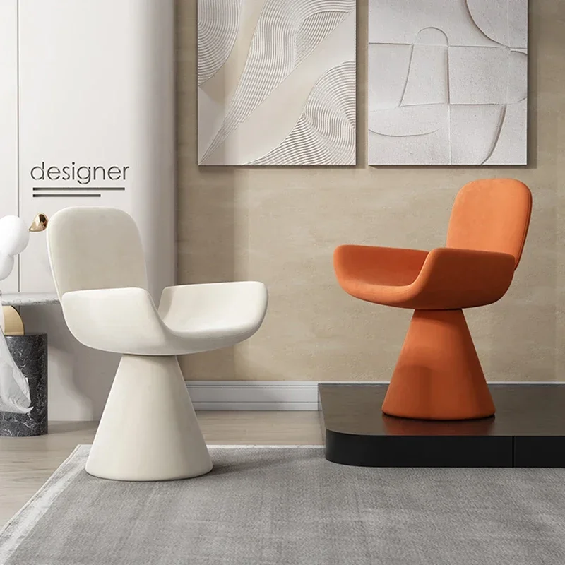 كراسي تناول الطعام باللون الأبيض كرسي انتظار فندقي إسكندنافي حديث للاسترخاء في المطبخ Sillas Para Comedor أثاث شرفة غرفة المعيشة #4