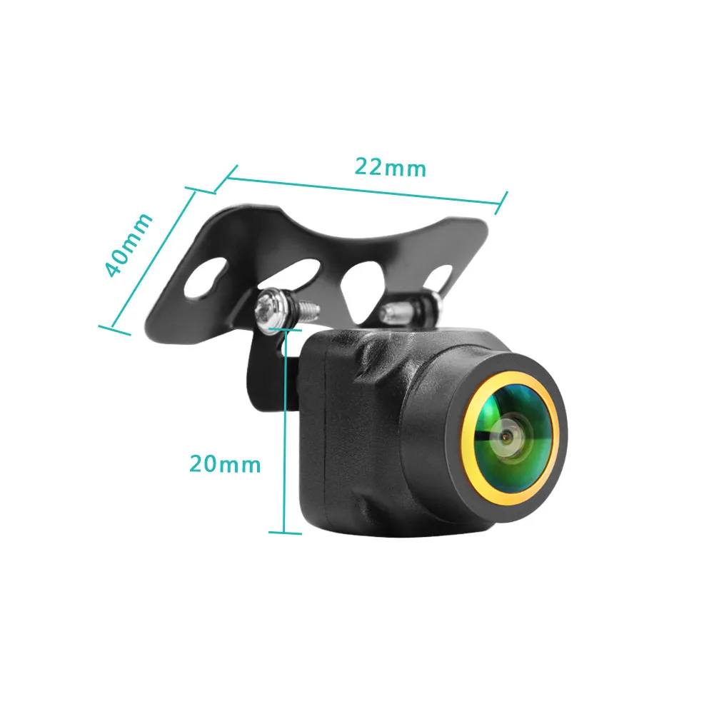 AHD 1080P Car Rear View Camera 180° Fisheye Lens 4 Control Wire Waterproof Night Vision Backup Reverse Camera Support CVBS 720P