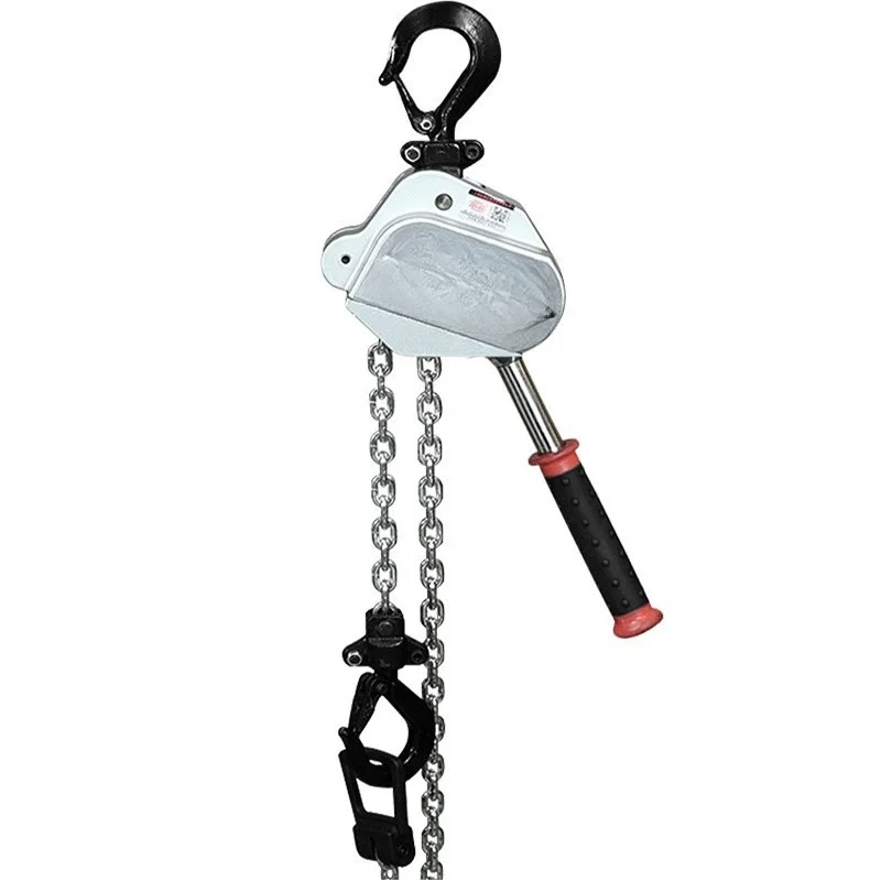 Aluminum Alloy Manual Hand Chain Hoist Cable Tightener Lifting Block For Wire Rope Construction Cargo Tension Lifting Field Work