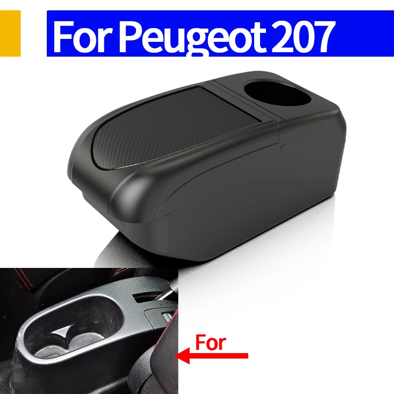 

Car Armrest box Central Storage box IFor peugeot 207 armrest box For peugeot 207 nterior Dedicated Retrofit Car Accessories