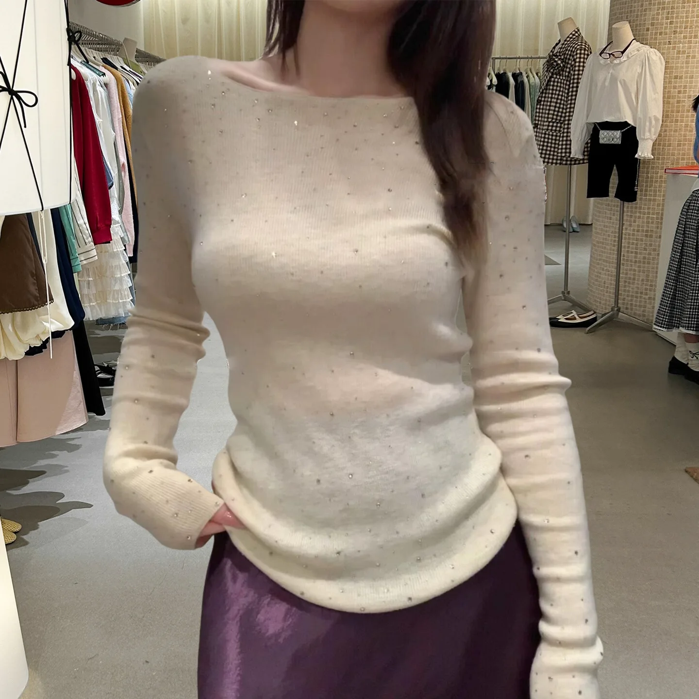 

Женские пуловеры из мохера, однотонные, с блочным дизайном, уникальный современный художественный стиль, повседневная одежда, удобные и комфортные, в стиле Ins