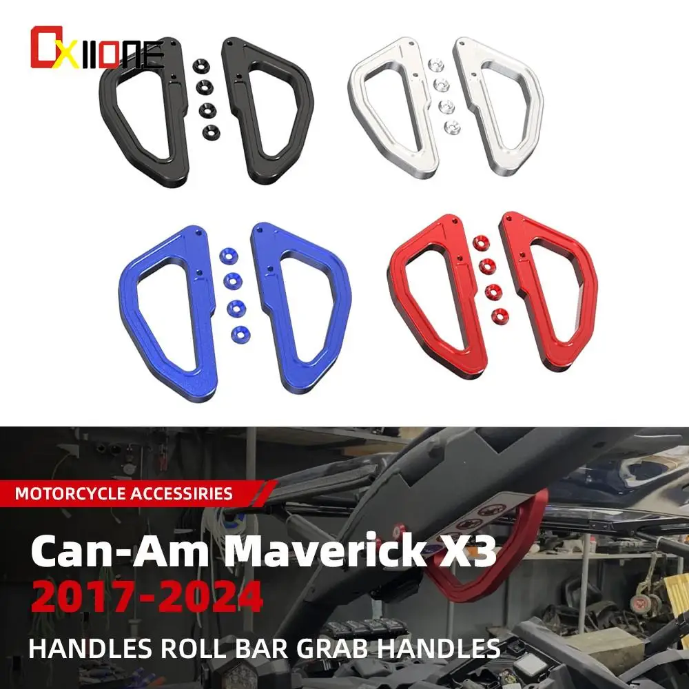 

UTV For Can-Am For Can-Am Maverick MAX Turbo RR-XRS STD Smart 2020-2024 Grab Handle Hand Holder Aluminum Roll Bar Grab Handles