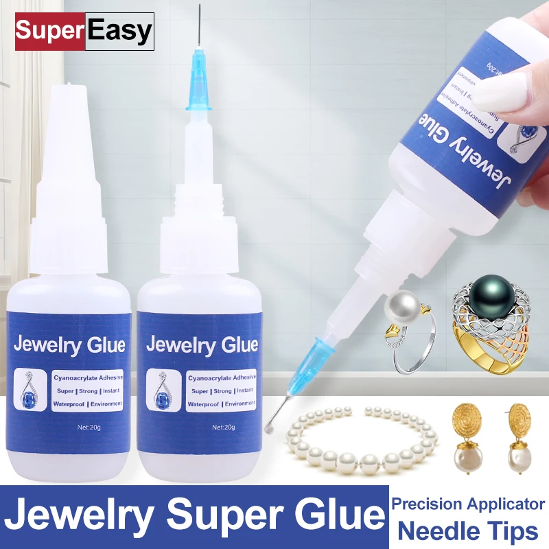 20g 10g High Strength Super Glue Beads Jewelry Extra Strong Adhesive Instant Seconds Cyanoacrylate 502 Metal Textile Models Bond