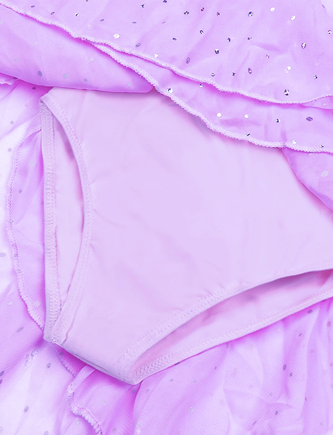 Glitzer-Trikots für Mädchen für Ballett, Tanzkleid mit Tutu-Rock, Rüschenärmel, Ballett-Trikot, Performance-Kleidung – Detail 28