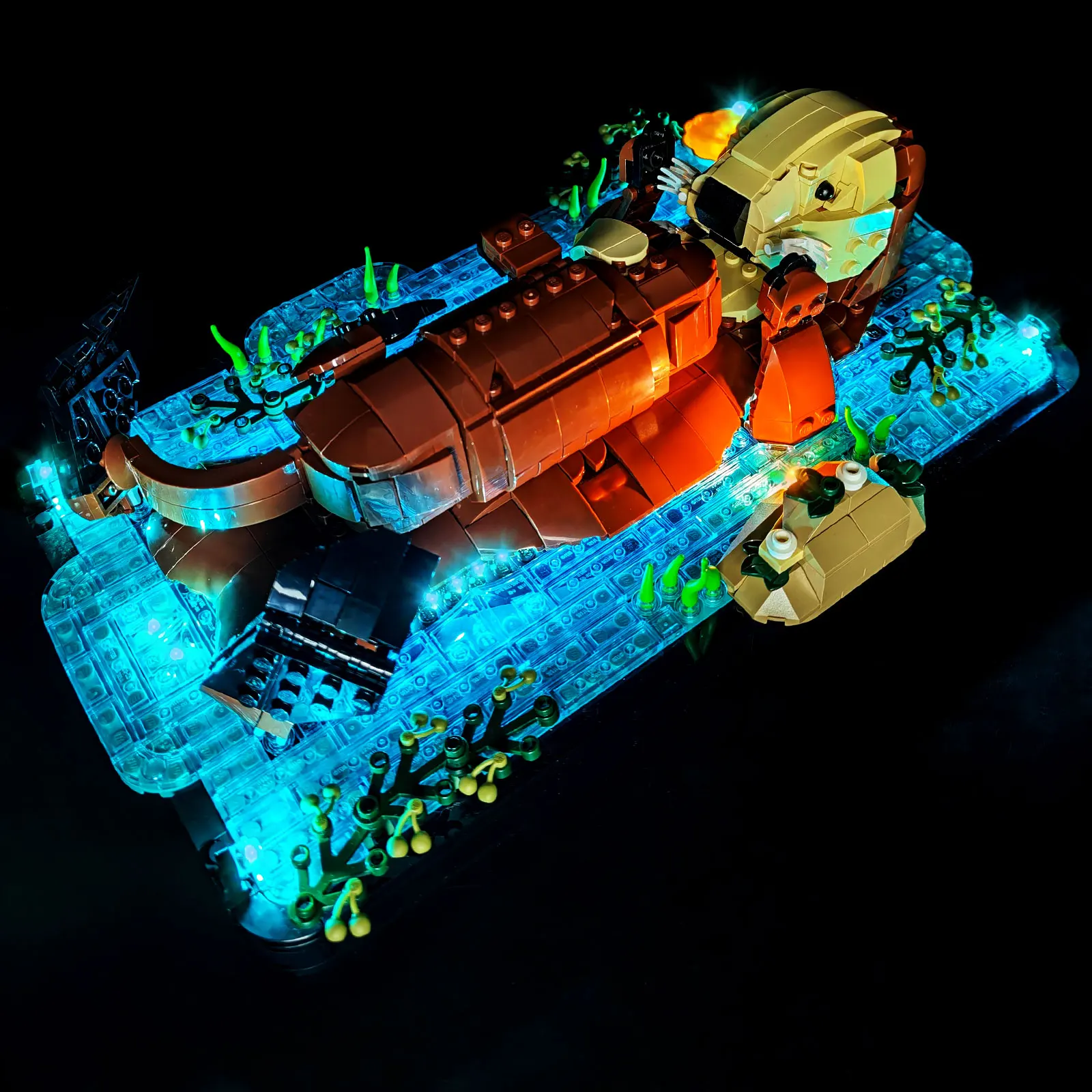 

Комплект светодиодного освещения LYBMTWF, совместимый с конструктором Lego 21366 «Плавающие морские выдры» (модельные блоки в комплект не входят)