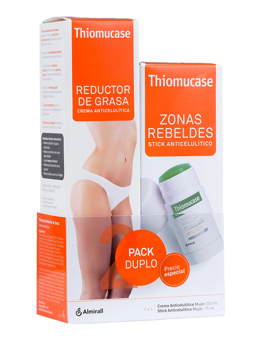 Thiomucase cream + anti-cellulite stick-complete Kit to combat cellulite