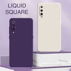 Original quadratische flüssige Silikon hülle für Xiaomi Mi 8 9 Se Pro Lite Kamera Schutz niedlichen Telefon Capa Mi8 Mi9 8se 9se 8Lite 9pro