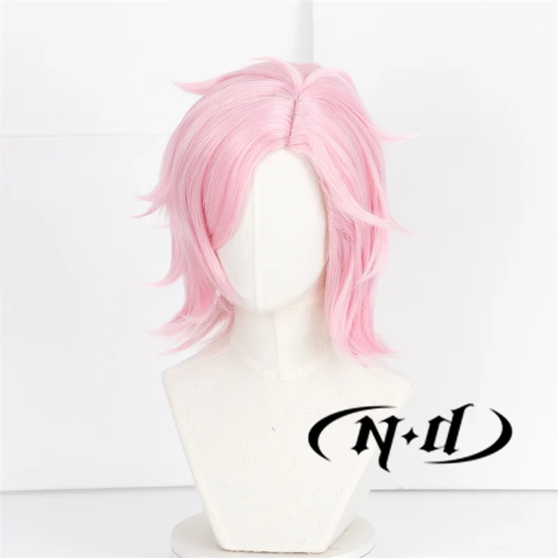 ND ميتسوكي كيريو شعر مستعار تأثيري أنيمي الرياح قواطع تأثيري الوردي الانفجارات الشعر ل Comic Con هالوين حفلة مقاومة للحرارة الاصطناعية