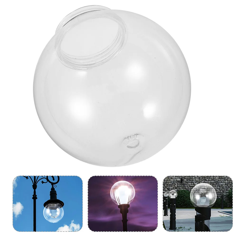 Pantalla de farola esférica, pantallas de luz para luces de techo, globos para exteriores, ventiladores de cazador, cubiertas transparentes de vidrio acrílico