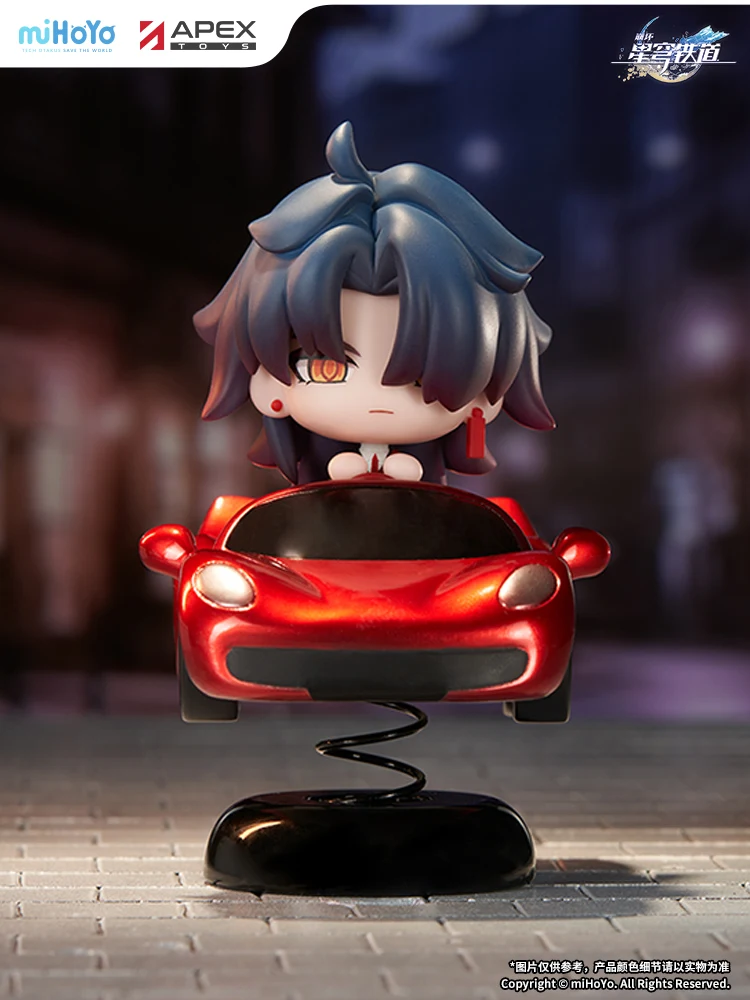 

MiHoYo Honkai Star Rail Blade Chibi Фигурка-качалка Официальный продукт Эластичная весенняя съемная база Реквизит для косплея Аниме