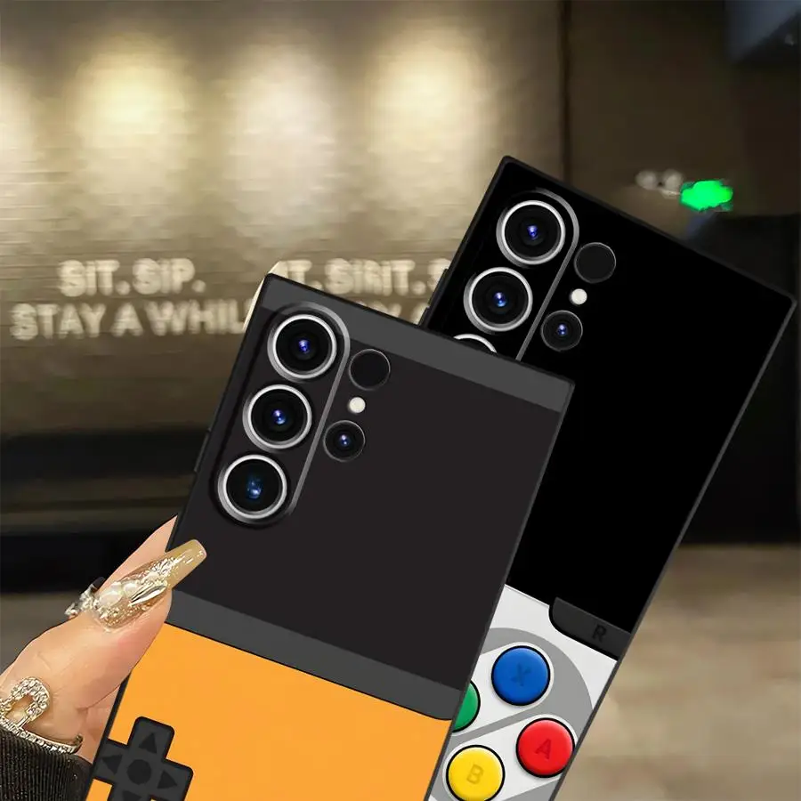 Case for Samsung Galaxy Note S9 8 20 Ultra 10 Plus S10 9 S8 Black Soft Phone Cover Advanced Machine Art