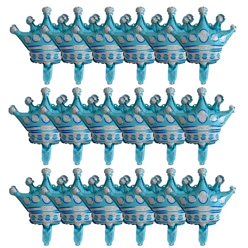 18PCS/PACK Size Crown Aluminum Film Balloon Party Decoration Set