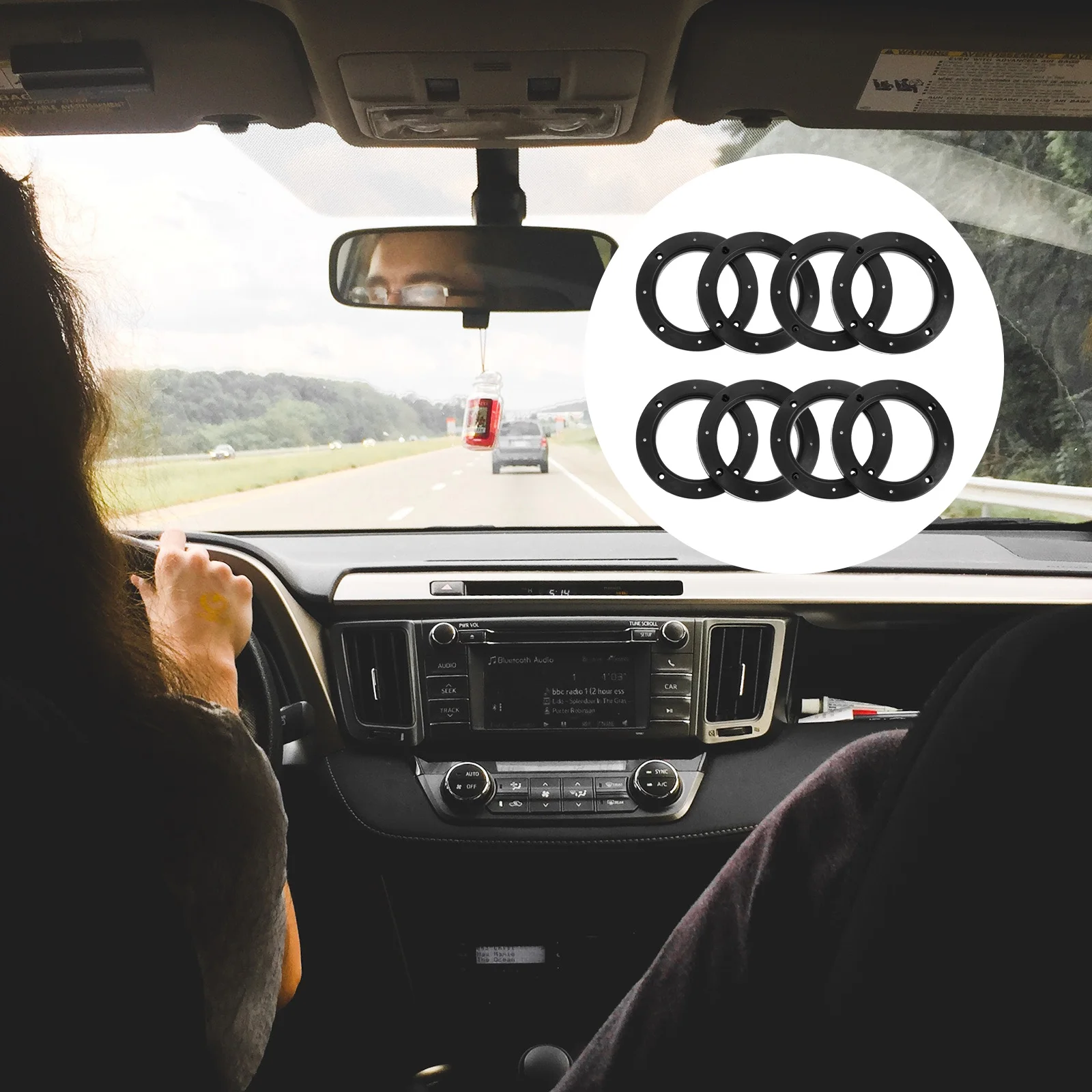 

Car Speaker Spacers Universal Fit High Quality ABS Material Car Audio Accessories Mounting Spacer Rings Speaker