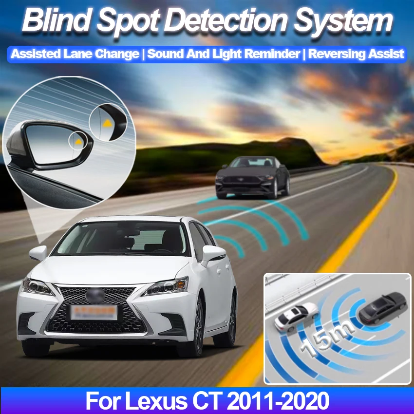 Sistema de Detección de Punto Ciego para Automóvil, BSD, BSA, BSM, Detector de Radar para Monitoreo del Espejo Retrovisor, para Lexus CT 2011-2020