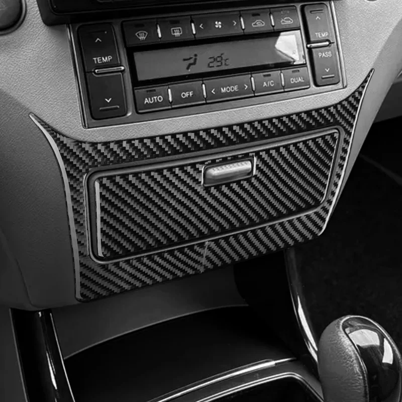 Carbon Fiber Central storage panel Cover Car Accessories Interior Decorative Stickers For Hyundai Azera Grandeur TG 2006-2011
