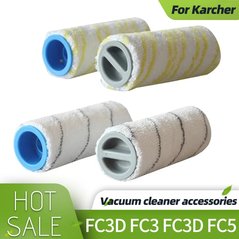 Soft Roller Main Brush For Karcher FC3 FC5 FC7 FC3D HandHeld Vacuum Cleaner Washable Roller Brush Replacement