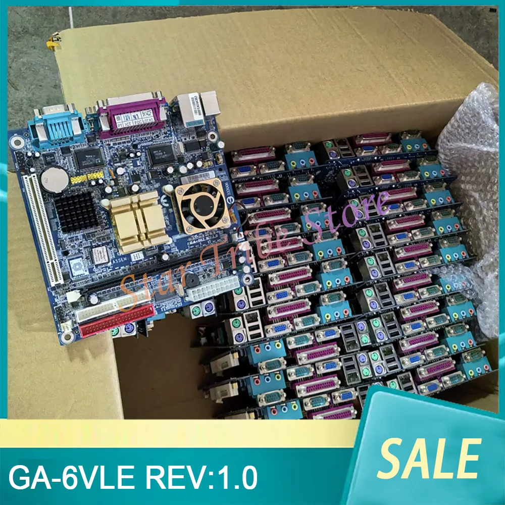 1Pcs GA-6VLE REV:1.0 Computer Industrial Control Motherboard With Integrated DDR Memory CPU
