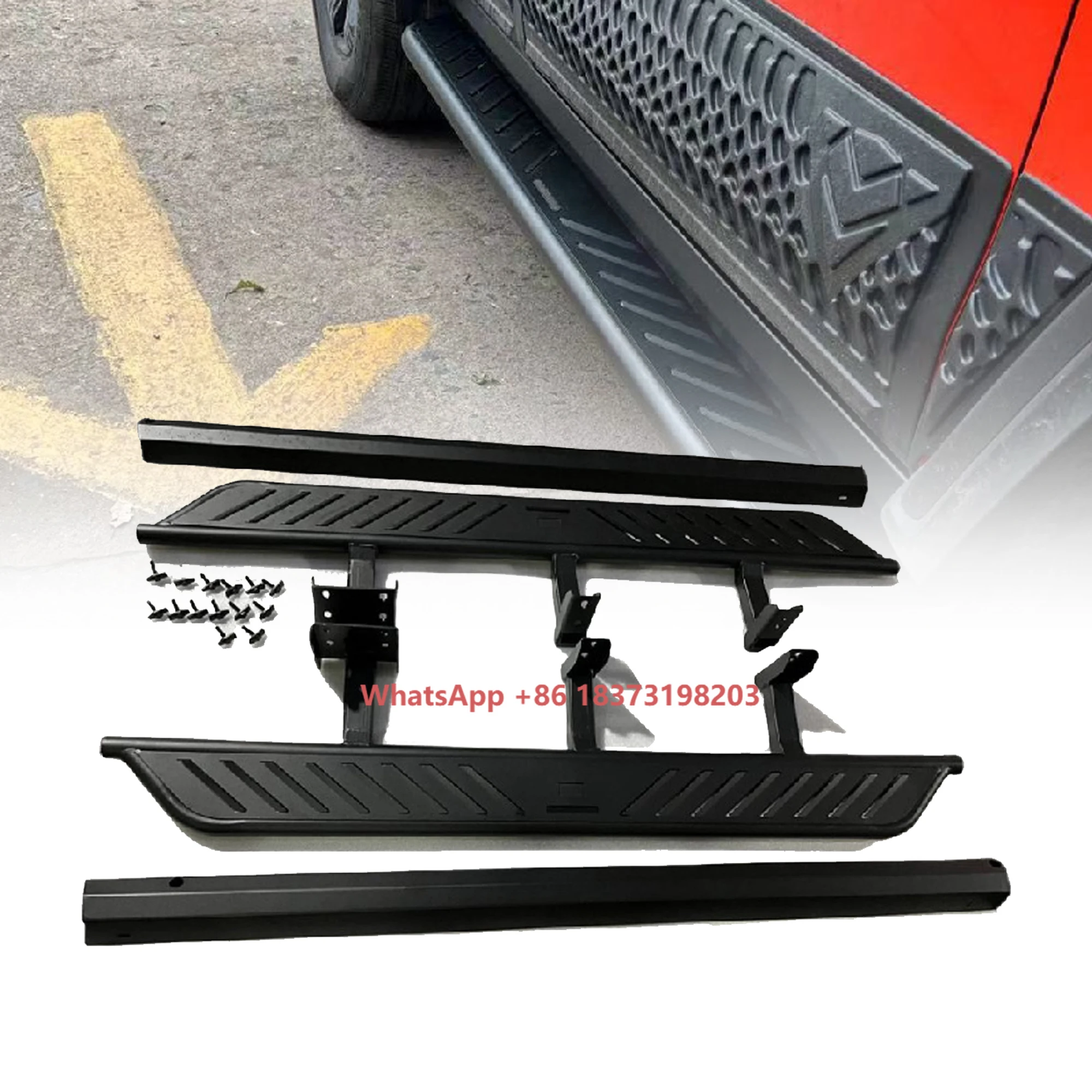 لوحات تشغيل أوتوماتيكية مضادة للصدأ، خطوات جانبية، دواسات قدم للسيارة، شريط Nerf للجدار العظيم Wey GWM Tank 300 #1