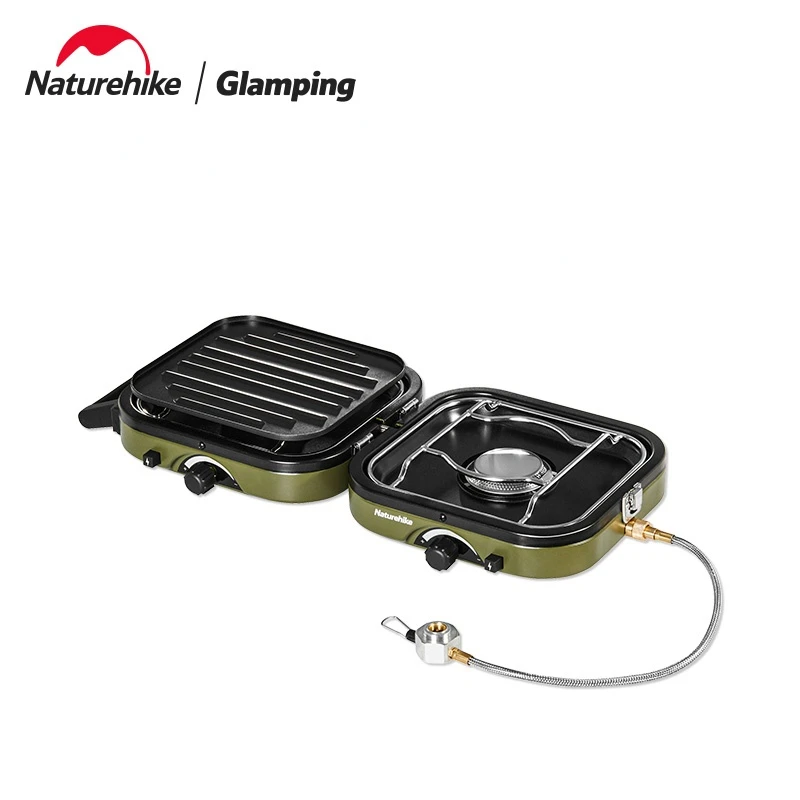 Naturehike Folding Double Gas Furnace Outdoor Portable Cookware Camping Gas Burner Cooking Stove