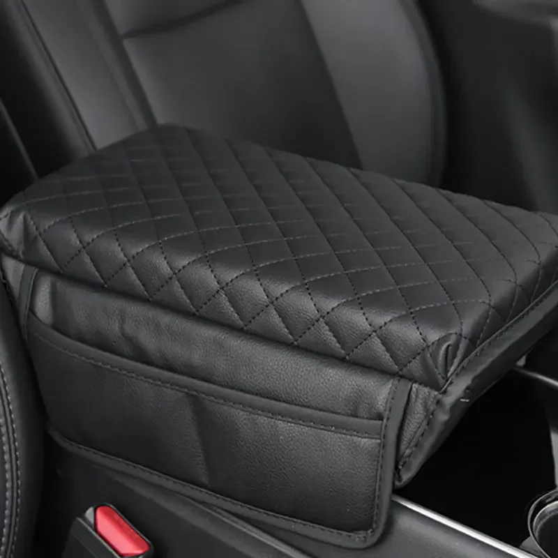 

For Tesla Model 3 Y PU Leather Armrest Cover Center Console Protector Arm Rest Cushion Box Pad Car Accessories