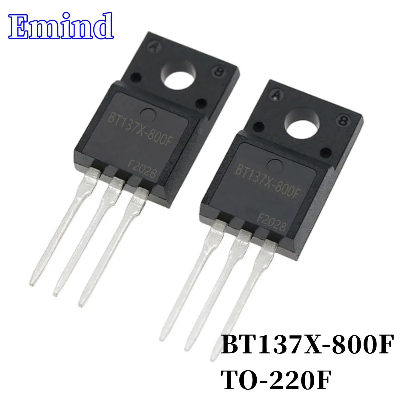 

20/50/100/200/500 шт. BT137X-800F Triac 8A/800V TO-220F DIP Тиристор с большим чипом