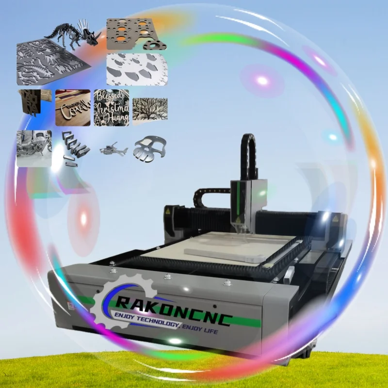 

New Design 3015 Fiber Laser Cutting Machine with Max Raycus Laser Source for Carbon Steel Al Stainless Steel Cutting