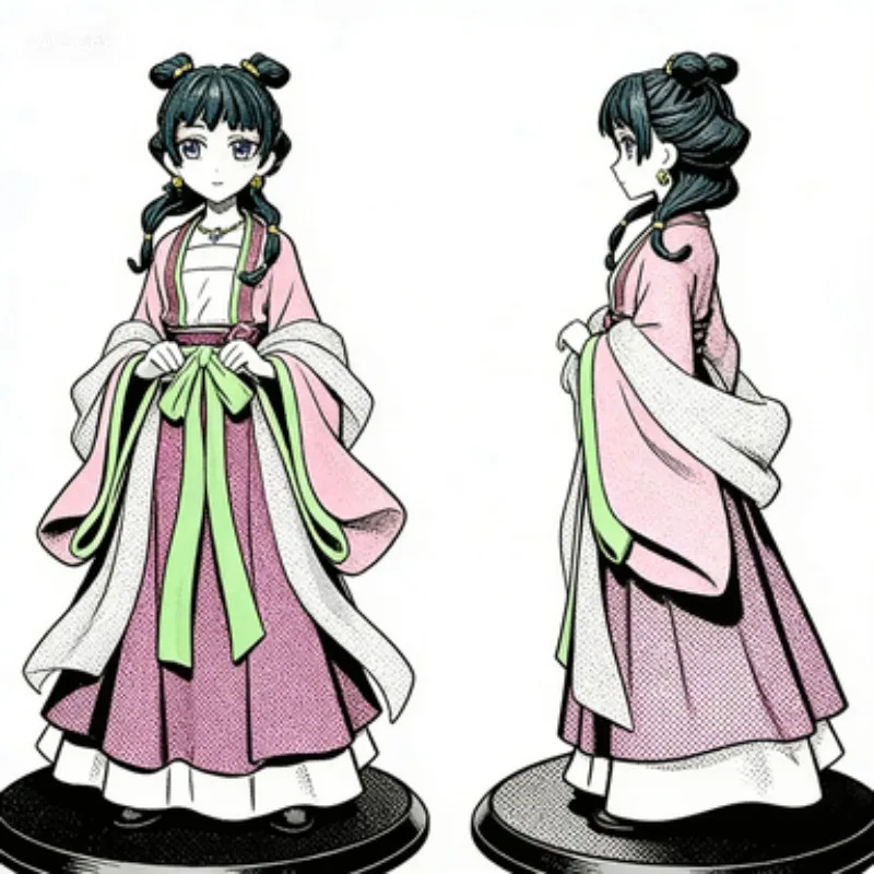 

figura de Maomao Jinshi, juguetes para sentarse Kawaii, adornos para coche de escritorio, modelo de juguetes, regalos