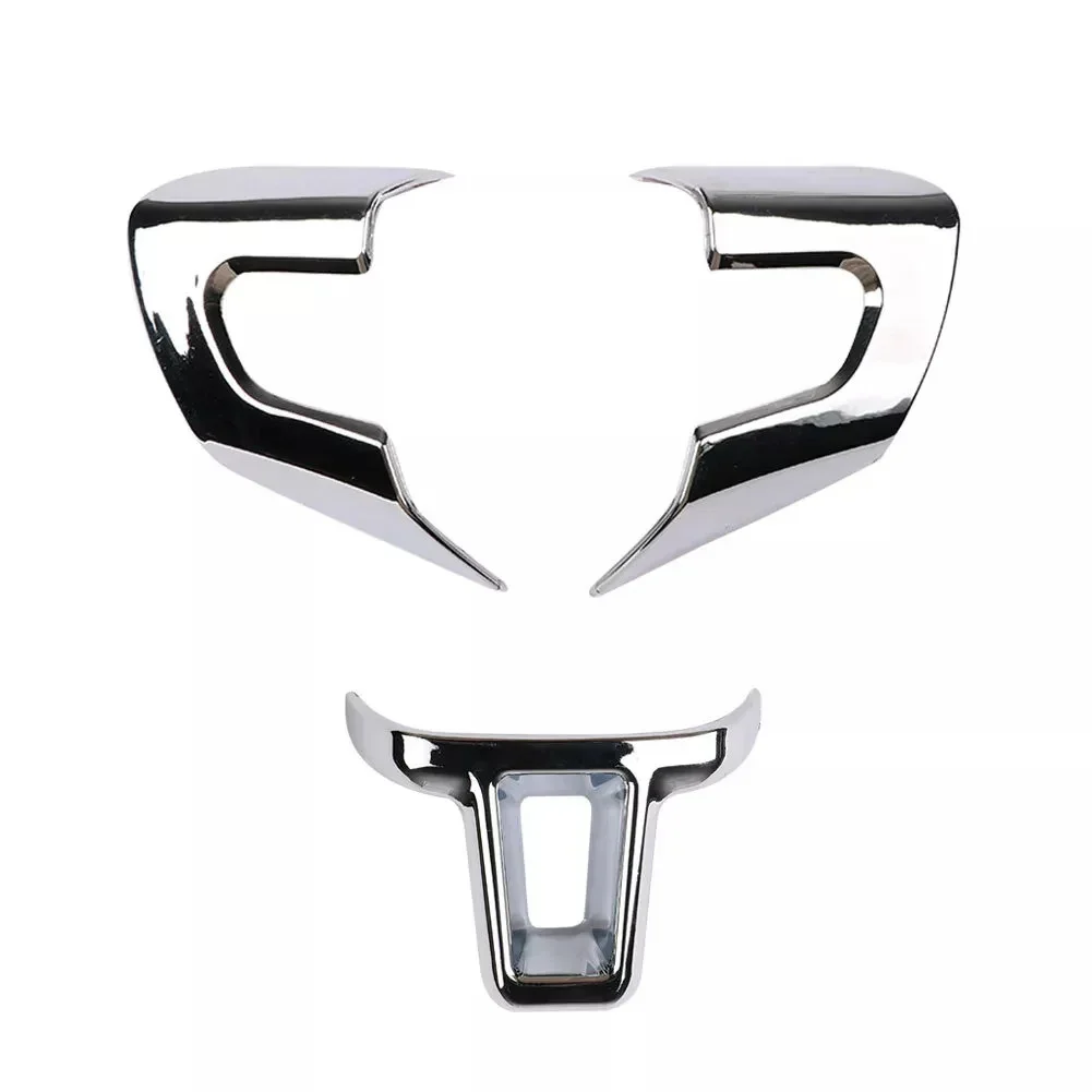 Chrome Car Steering Wheel Sticker Cover Sequin Trim For Golf 6 MK6 MK5 Practical Accessories For Vehicles