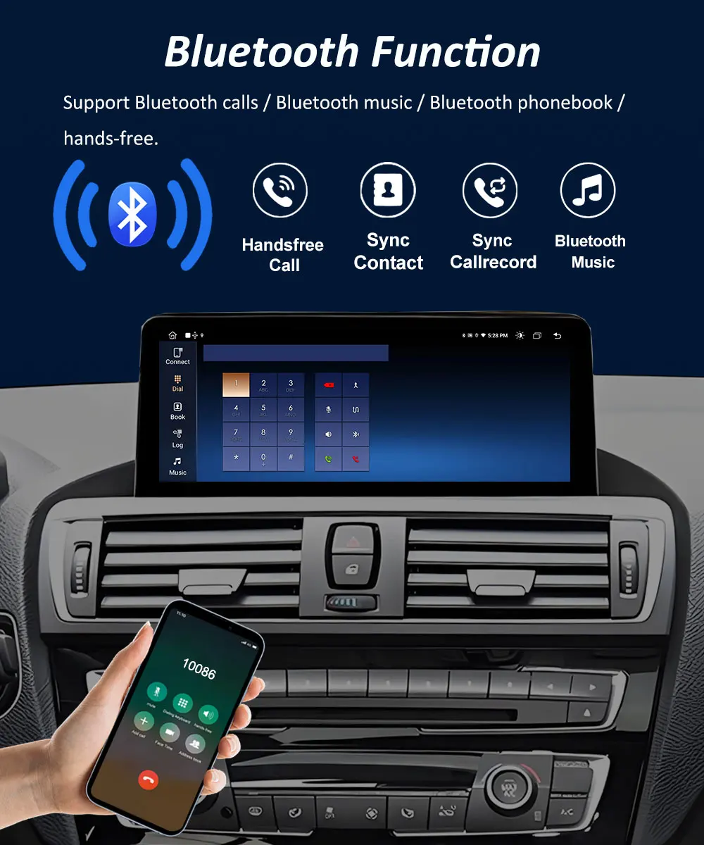 Autoradio Android avec Écran Tactile HD, 12.3 Pouces, Système NBT DSP Stéréo, GPS, Limitation du Lecteur, pour Voiture BMW Série 7 F01 F02 CIC