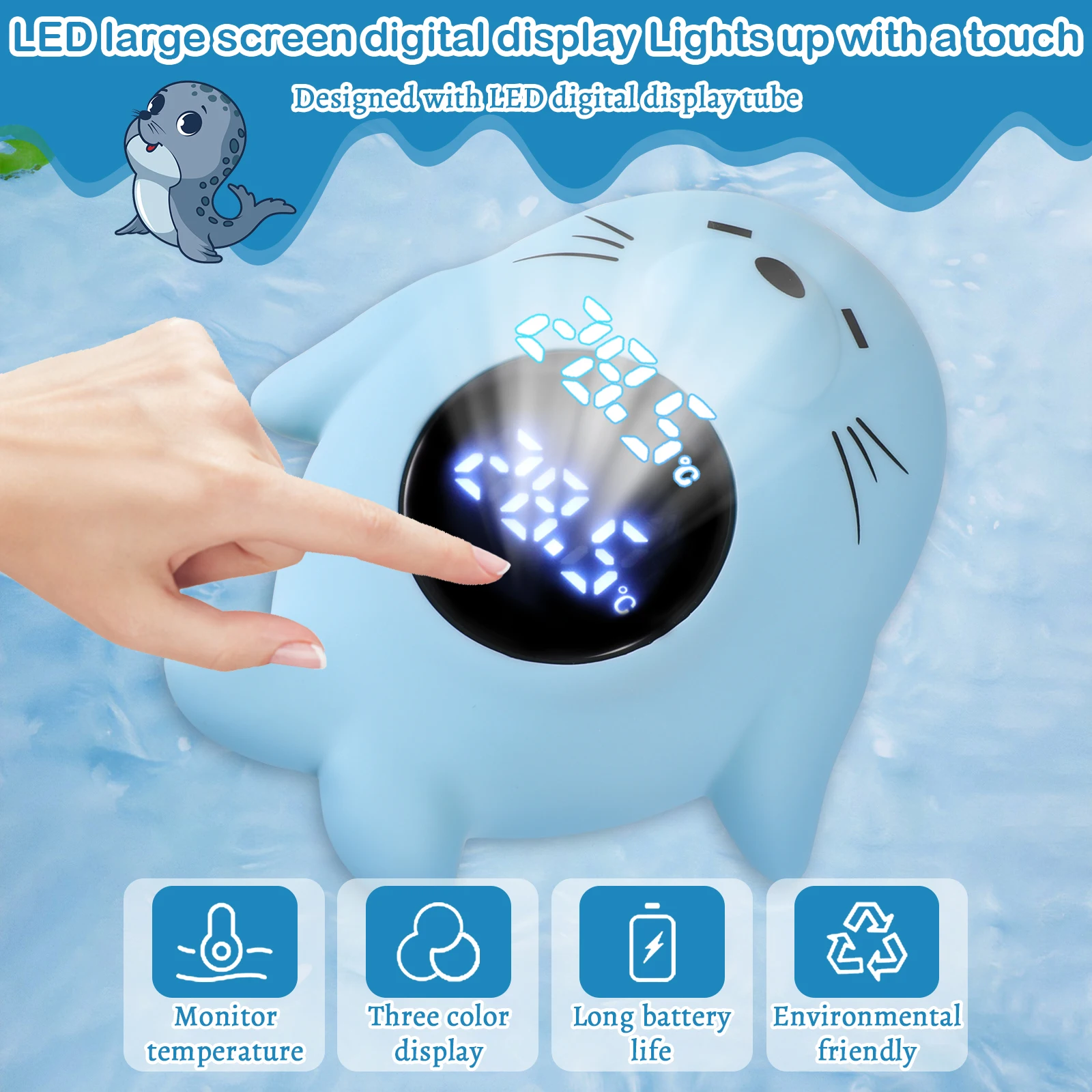 Silent Warning Baby Bath Thermometer For Precise Temperature Monitoring Durable And Sturdy Floating