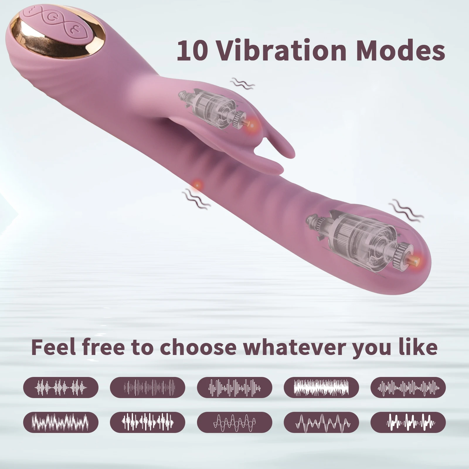 Female Rabbit Vibrator Realistic G Spot Stimulator Penis Anal Dildo Silicone Slap Vibrator Female Vagina Adult Sex Toys