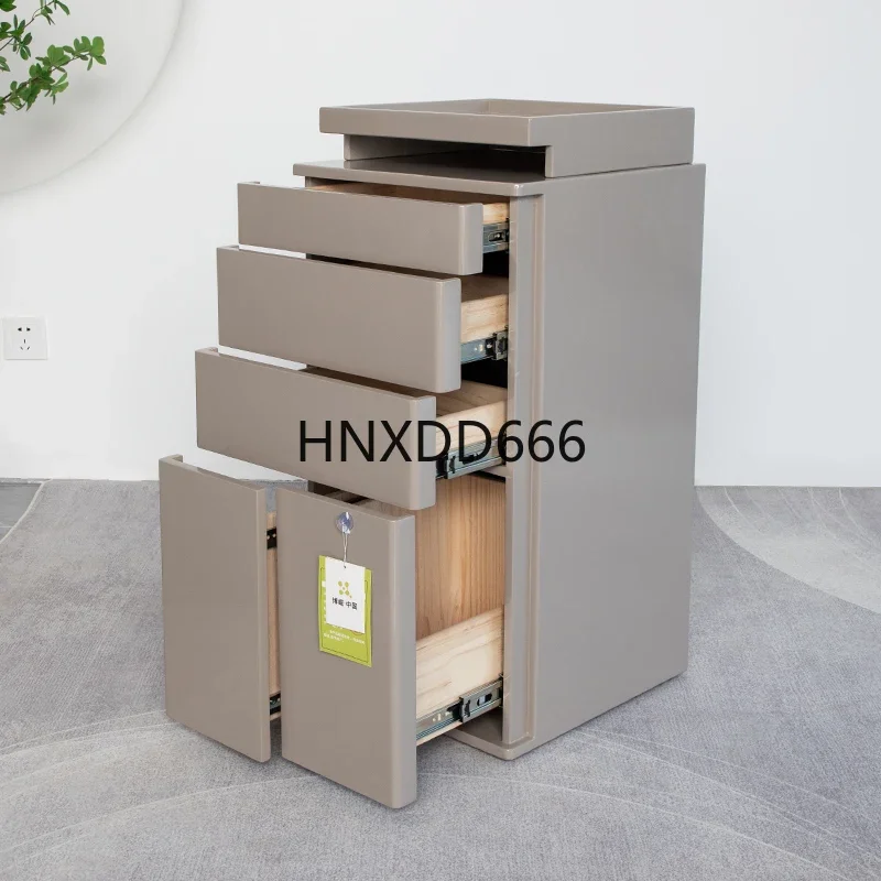 Stainless Steel Work Cabinet for Hair Salon Professional Styling Station with Lockable Drawers And Shelves