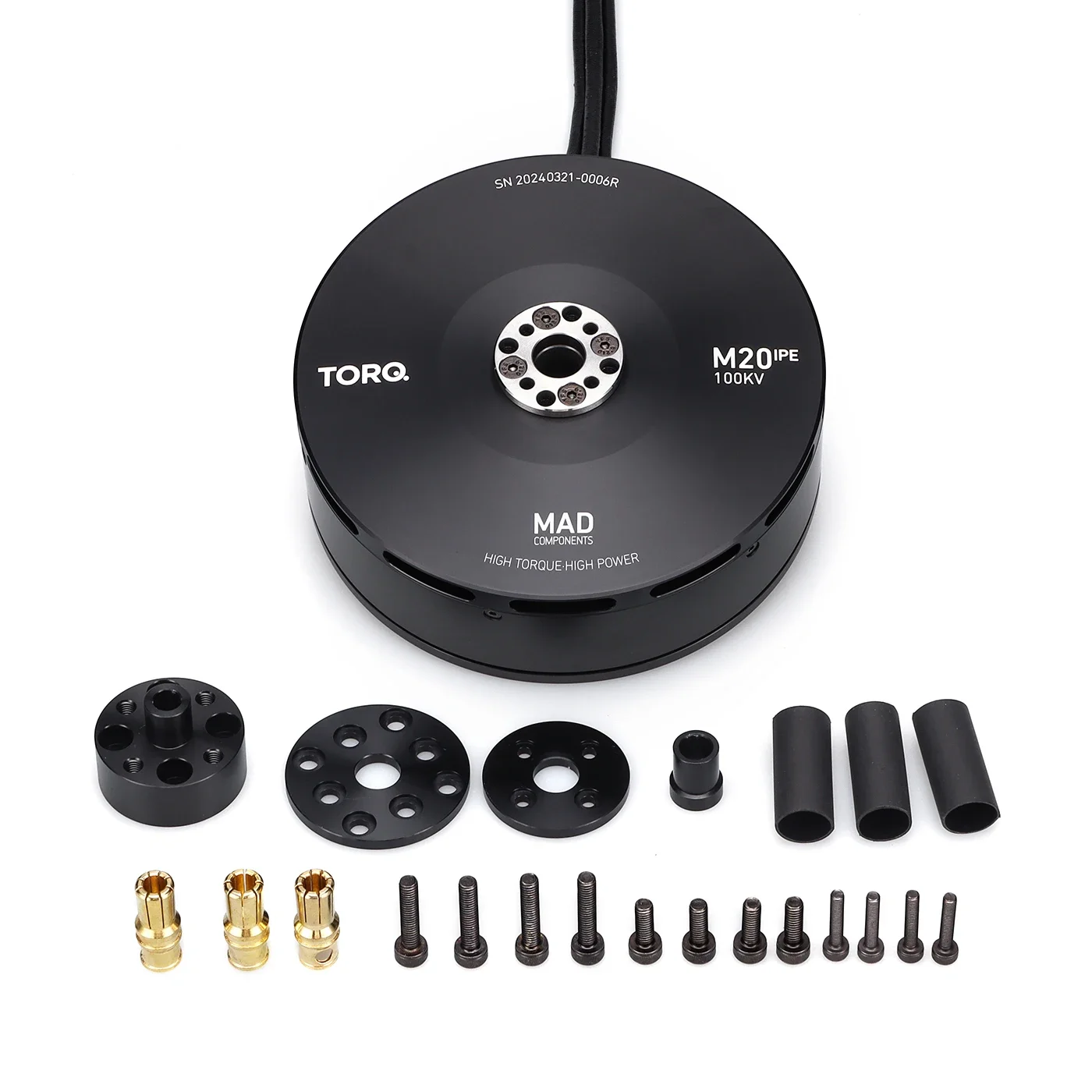 Motor Brushless Daya Tinggi M20 IPE 80KV 100KV U-AV untuk Drone Multicopter Quadcopter