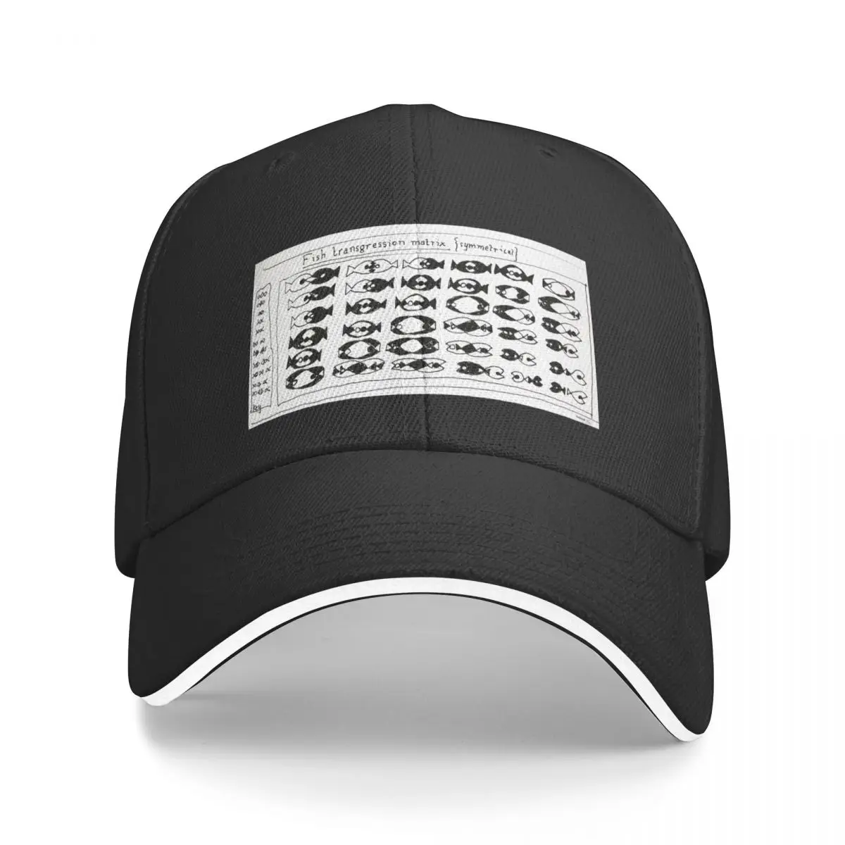 fish transgression matrix Baseball Cap Mountaineering Fishing cap Custom Cap Men's Women's