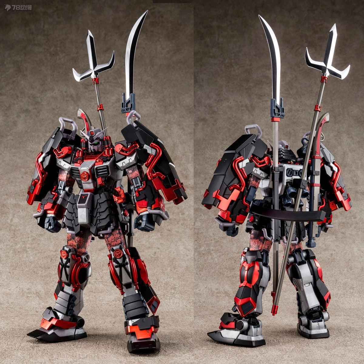 Bandai Original MG NETWORK LIMITED EDITION TRUE WARRIOR STUBBORN NONE SENGOKU ARRAY [BLACK ARMOR]    Action Figure Assembly Mode