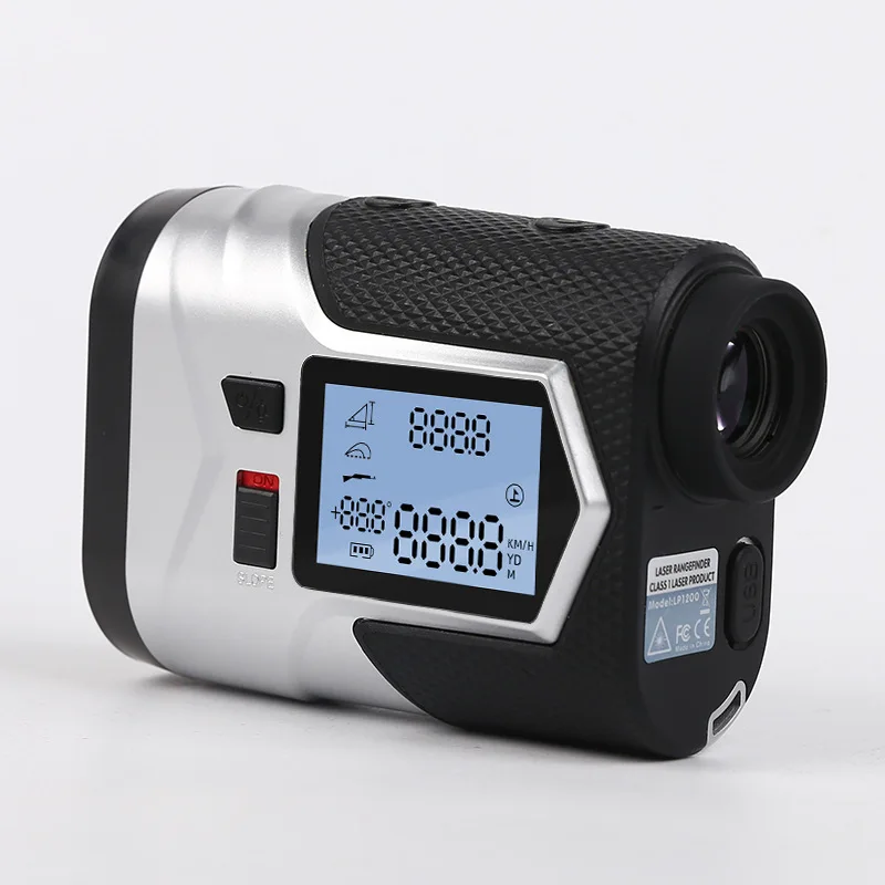 

New 1200m/650mGolf Laser Rangefinder Hunting Rechargeable Slope Adjusted Flag-Lock Vibration Laser Distance Meter