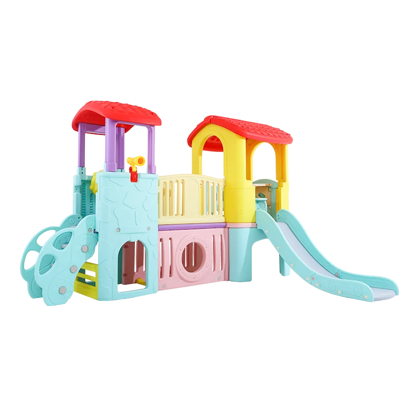 High Quality Children Amusement Park Kindergarten Indoor Playground Equipment Plastic Playground with Slide Kids Playhouse Liyou