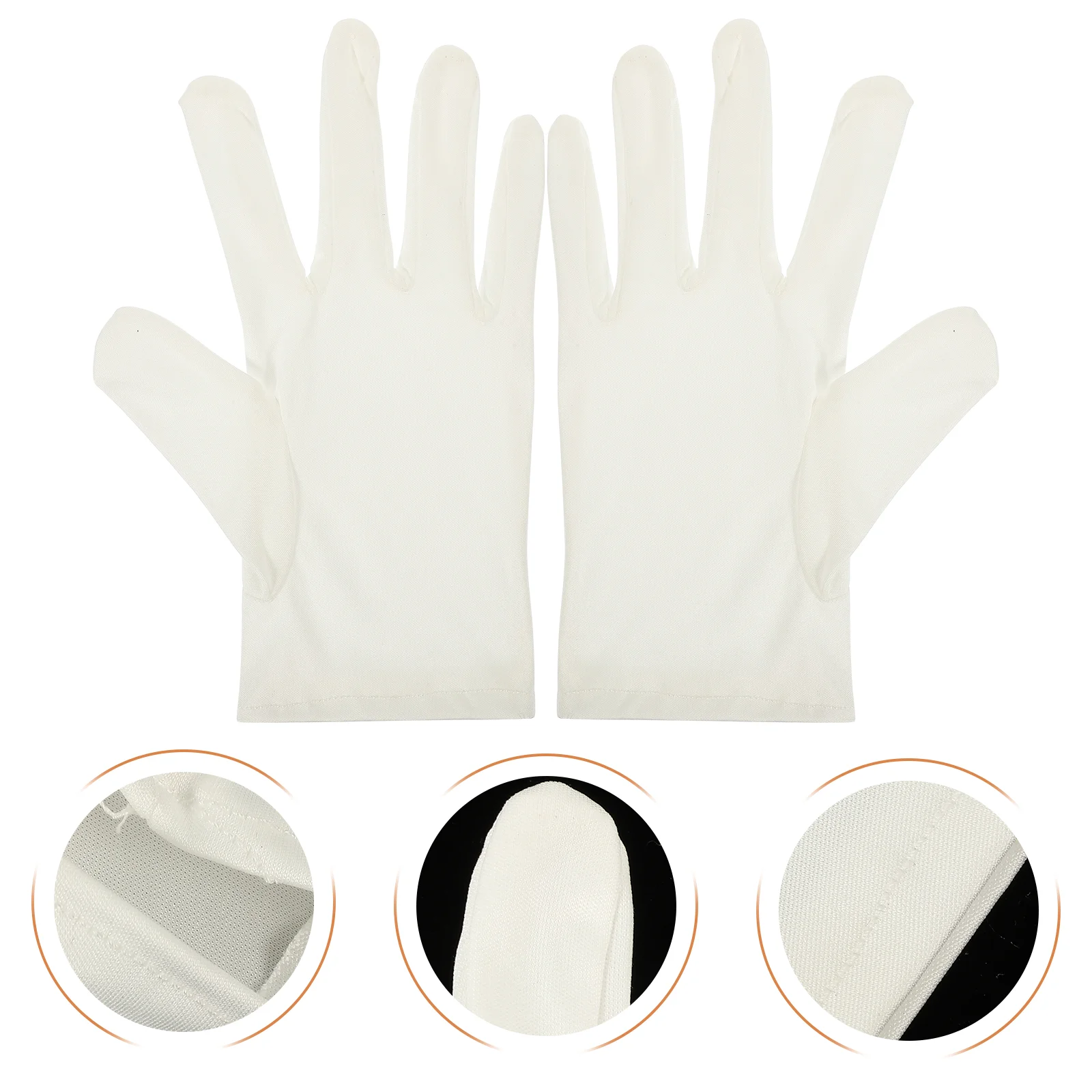 

6 Pairs Jewelry Eczema Gloves Hand Washable Glasses Breathable Coin Inspection Microfiber Cloth Work